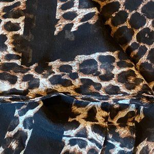 B.P. Leopard print scarf with black